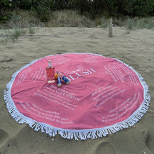 Load image into Gallery viewer, Life&#39;s a beach 150cm cocktail beach towel