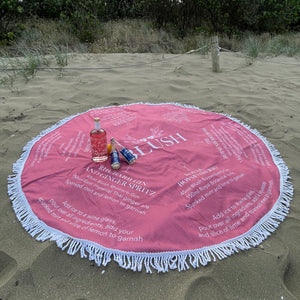Life's a beach 150cm cocktail beach towel