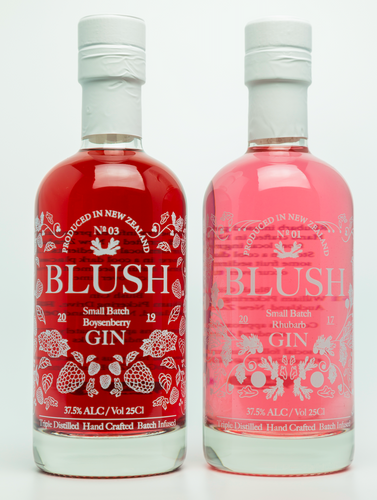 Blush Boysenberry Gin 250ml & Blush Rhubarb Gin 250ml 